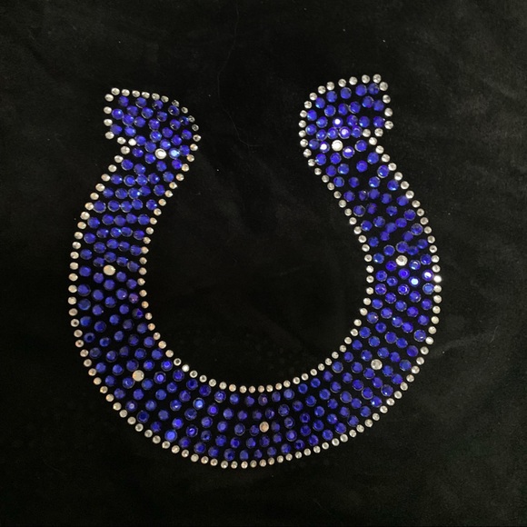 New Colts Tote Bag Rhinestone Colts Logo Large Size, Suede bag - Picture 3 of 7